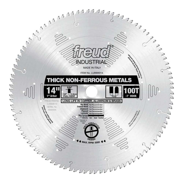 Freud 14" x 100T Thick Non-Ferrous Metal Blade