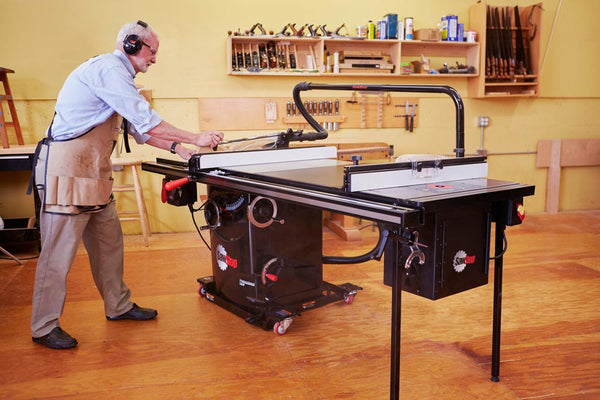 SawStop 3HP Professional Cabinet Saw w/ 36" Professional T-Glide Fence System, Rails & Extension Table