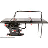 52" professional cabinet saw with overarm dust extraction and mobile base