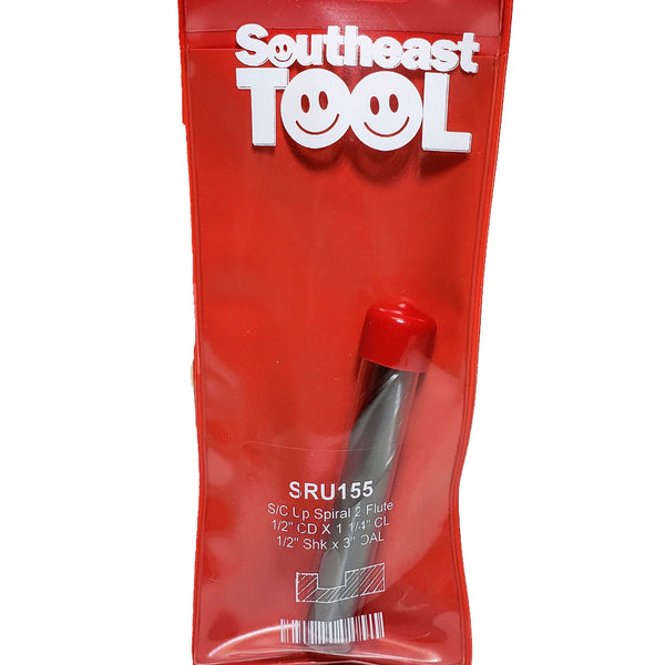 Southeast Tool 2 Flute Solid Carbide Spiral Up Router Bit