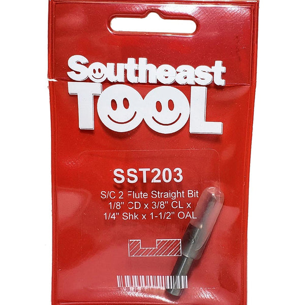 Southeast Tool Carbide 2 Flute Micro Straight Router Bit