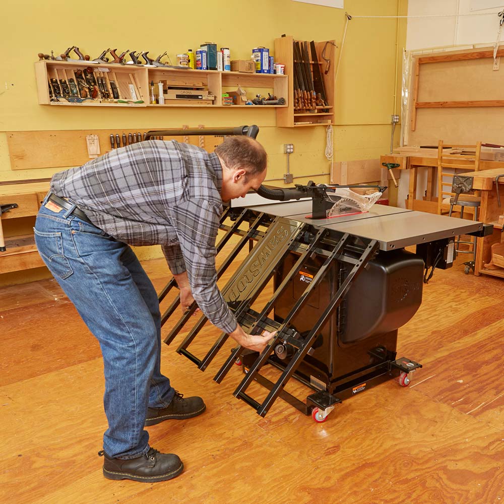 SawStop Folding Outfeed Table