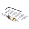 Amana 8-Piece In-Groove Insert Engraving Tool Body & Knives Set