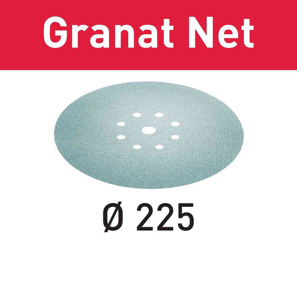 Festool PLANEX D225 Granat NET Abrasive Discs (25 Pack)