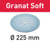 Festool PLANEX Easy D225 Granat Soft Abrasive Discs (25 Pack)